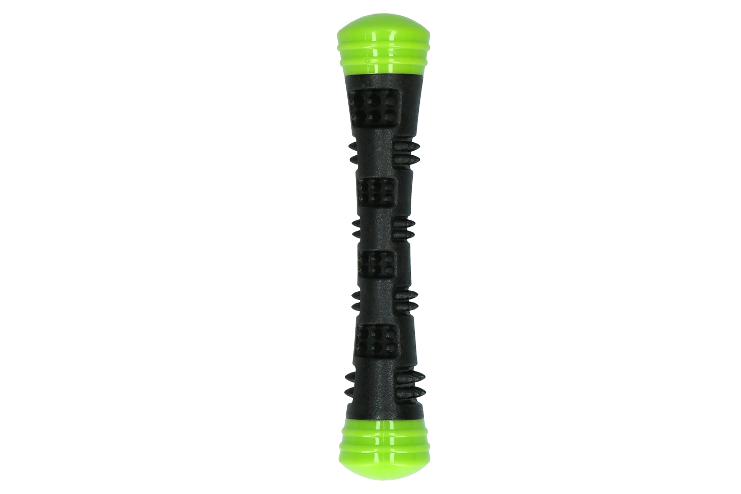 Băț de aport din cauciuc cu chițăitoare, S 23 cm, verde – Dog Comets Meteor - imagine 2