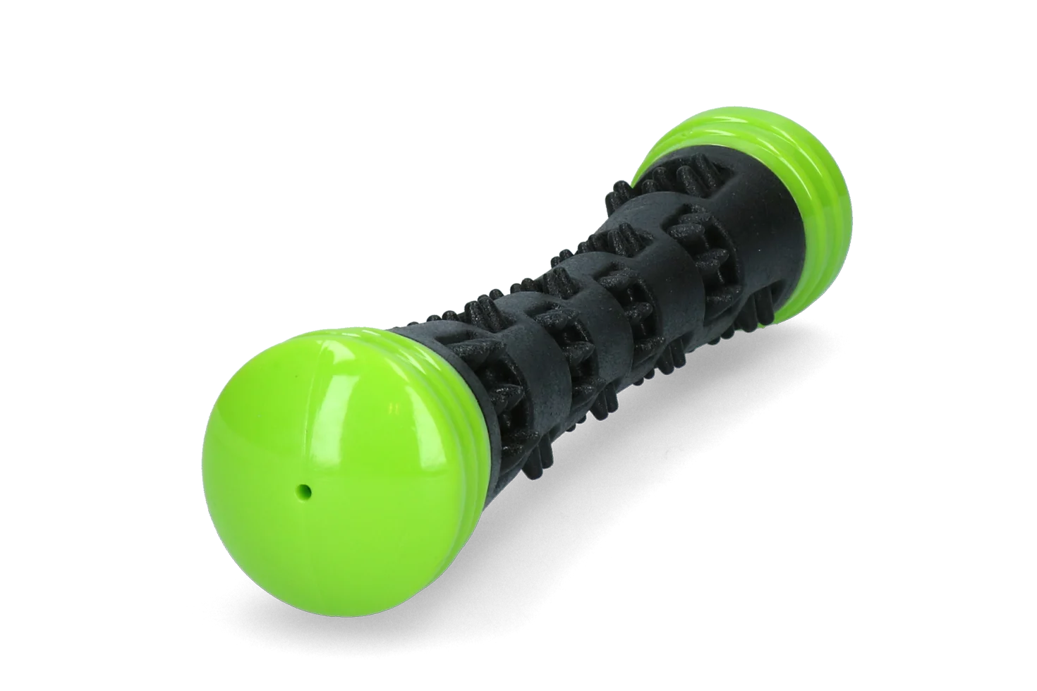Băț de aport din cauciuc cu chițăitoare, S 23 cm, verde – Dog Comets Meteor - imagine 3