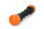Băț de aport din cauciuc cu piuitoare, S 23 cm, portocaliu – Dog Comets Meteor - imagine 2