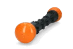 Băț de aport din cauciuc cu piuitoare, L 32 cm, portocaliu – Dog Comets Meteor - imagine 4
