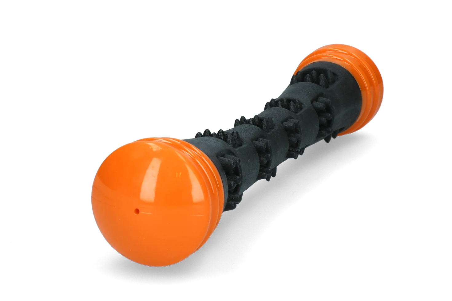 Băț de aport din cauciuc cu piuitoare, L 32 cm, portocaliu – Dog Comets Meteor - imagine 4
