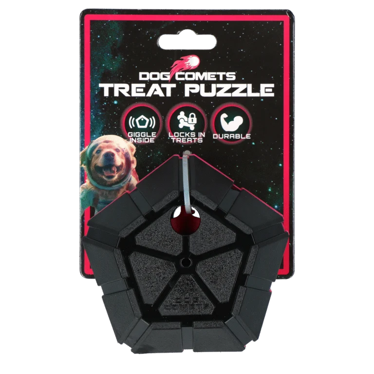 Minge puzzle pentru câini cu părți rotative – Dog Comets Treat Puzzle