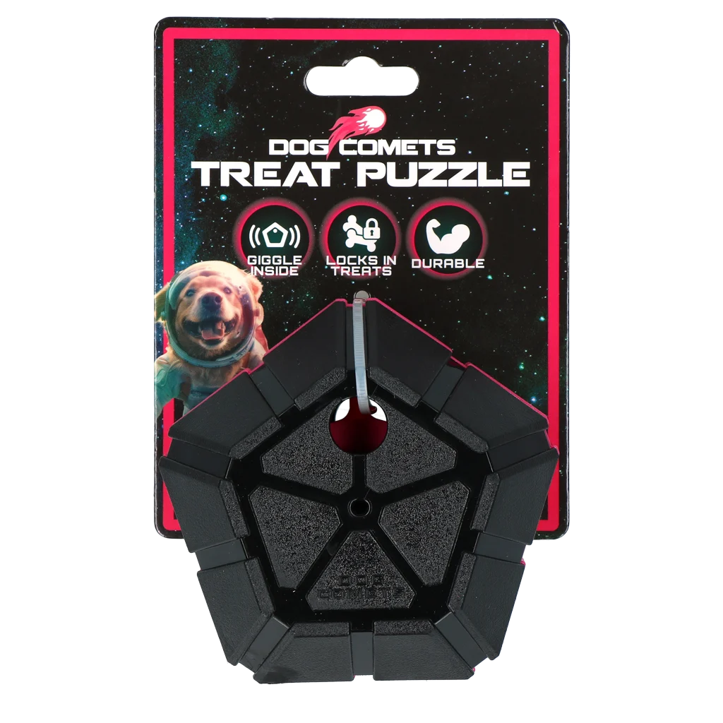 Minge puzzle pentru câini cu părți rotative – Dog Comets Treat Puzzle - imagine 1