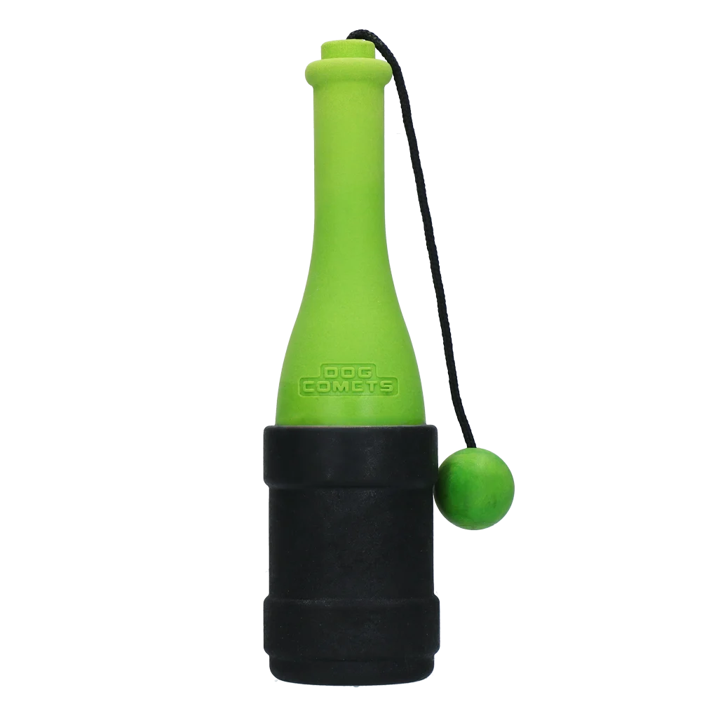 Jucărie de aport cu șnur pentru apă, 23 cm, Verde – Dog Comets Bobber - imagine 3
