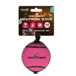 Minge de tenis pentru câini cu piuitor M, Ø 6 cm, roz – Dog Comets Neutron Star