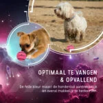 Minge de tenis pentru câini, plutitoare, Ø 7,5 cm, roz – Dog Comets Starlight - imagine 4