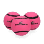 Minge de tenis pentru câini, plutitoare, Ø 6 cm, roz, 3 bucăți – Dog Comets Starlight - imagine 2