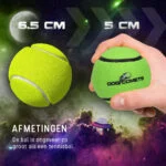 Minge de tenis pentru câini, plutitoare, Ø 5 cm, verde – Dog Comets Starlight - imagine 6