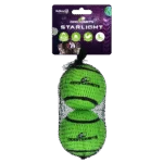 Minge de tenis pentru câini, plutitoare, Ø 7,5 cm, verde, 2 bucăți – Dog Comets Starlight