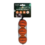 Minge de tenis pentru câini, plutitoare, portocalie S, Ø 5 cm, 3 bucăți – Dog Comets Starlight