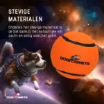 Minge de tenis pentru câini, plutitoare, portocalie S, Ø 5 cm – Dog Comets Starlight - imagine 3