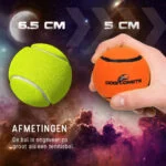 Minge de tenis pentru câini, plutitoare, portocalie S, Ø 5 cm – Dog Comets Starlight - imagine 6