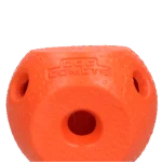 Minge pentru recompense pentru câini din cauciuc TPR, portocalie – Dog Comets Treat Lock Ball - imagine 2