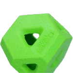 Cub pentru recompense din cauciuc TPR, pentru recompense și batoane de ros, verde – Dog Comets Treat Lock Cube - imagine 2