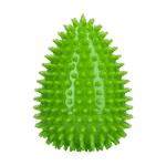 Jucărie de aport în formă de ou, cu chițăitoare și țepi, verde L, Ø 100 x 150 mm – Dog Comets Cosmic Egg - imagine 2