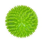 Jucărie de aport în formă de ou, cu chițăitoare și țepi, verde L, Ø 100 x 150 mm – Dog Comets Cosmic Egg - imagine 3
