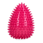 Jucărie de aport în formă de ou, cu chițăitor și țepi, roz, L, Ø 100 x 150 mm – Dog Comets Cosmic Egg - imagine 2