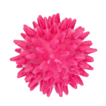 Jucărie de aport în formă de ou, cu chițăitoare și țepi, roz, S, Ø 50 x 60 mm – Dog Comets Cosmic Egg - imagine 2
