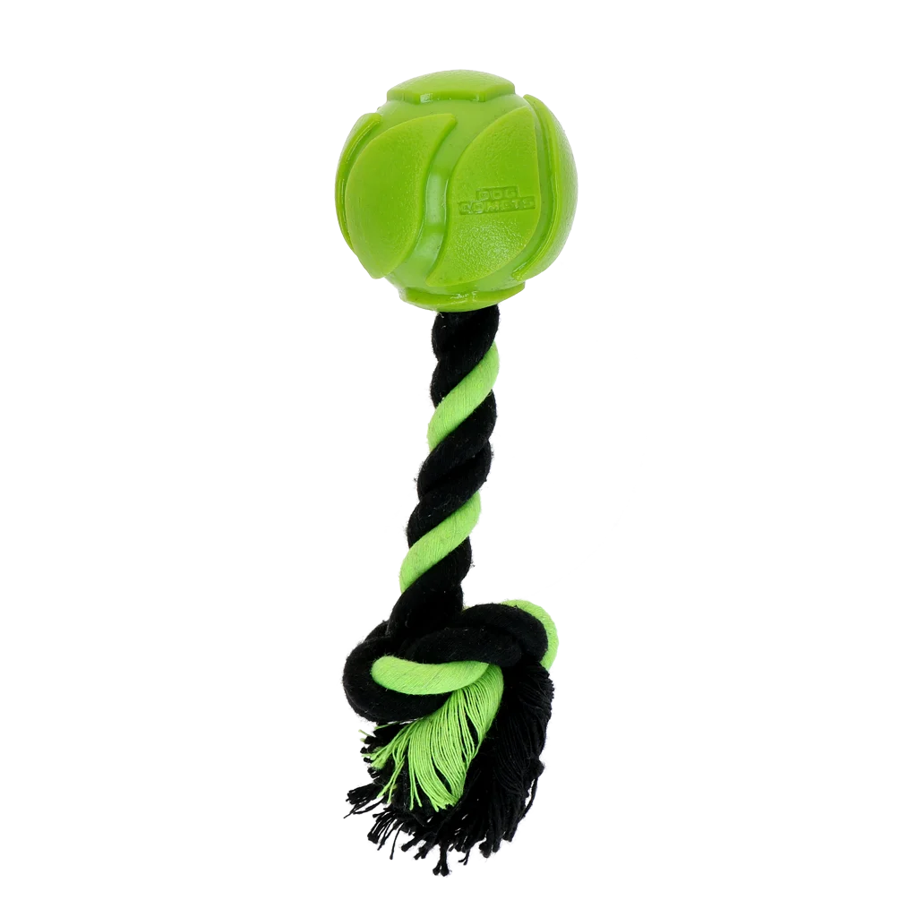 Minge pentru câini cu frânghie pentru tras, 6 cm, Verde – Dog Comets AstroTug - imagine 2