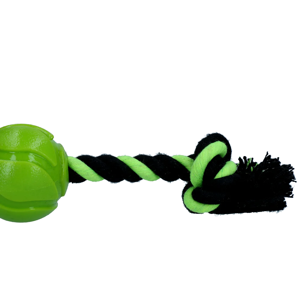 Minge pentru câini cu frânghie pentru tras, 6 cm, Verde – Dog Comets AstroTug - imagine 3
