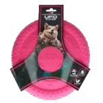 Frisbee pentru câini din cauciuc spumos, plutitor, roz M – Dog Comets UFO Flyer