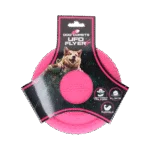 Frisbee pentru câini din cauciuc spumă, plutitor, roz S – Dog Comets UFO Flyer