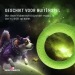 Inel de aport pentru câini din spumă de cauciuc, plutitor, verde M, Ø 19 cm – Inel UFO Dog Comets - imagine 5