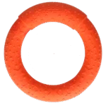 Inel de aruncat pentru câini, din spumă, plutitor, portocaliu M, Ø 19 cm – Dog Comets UFO Ring - imagine 3