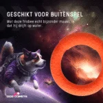Inel de aruncat pentru câini, din spumă, plutitor, portocaliu M, Ø 19 cm – Dog Comets UFO Ring - imagine 5