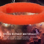 Inel de aruncat pentru câini, din spumă, plutitor, portocaliu M, Ø 19 cm – Dog Comets UFO Ring - imagine 6