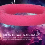 Inel de aport pentru câini din cauciuc spumă, plutitor, roz, M, Ø 19 cm – Dog Comets UFO Ring - imagine 6