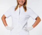 Mănuși de unică folosință din nitril, albe, mărimea L, 100 bucăți – Comforties Soft Nitril - imagine 4