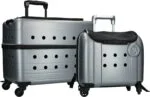 Troler pentru câini cu funcție de rucsac, gri, 40 x 25 x 31 cm – Compaws Trolley London - imagine 3