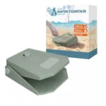 Fântână de apă cu pedală și conexiune pentru furtun de grădină, verde măsliniu – Coolpets Splash Water Fountain