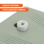 Fântână de apă cu pedală și conexiune pentru furtun de grădină, verde măsliniu – Coolpets Splash Water Fountain - imagine 6