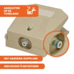 Fântână de apă cu pedală și racord pentru furtunul de grădină, bej – Coolpets Splash Water Fountain - imagine 3