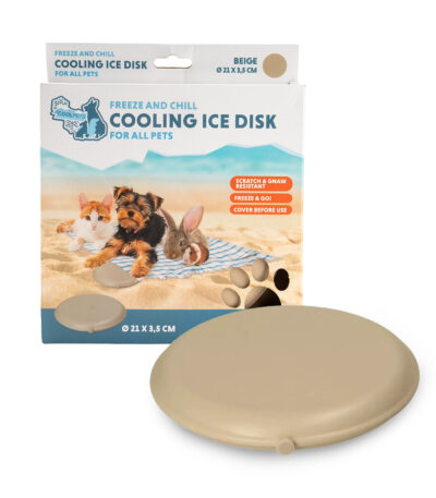 Disc de răcire pentru câini, bej, congelabil – Coolpets Cooling Disc