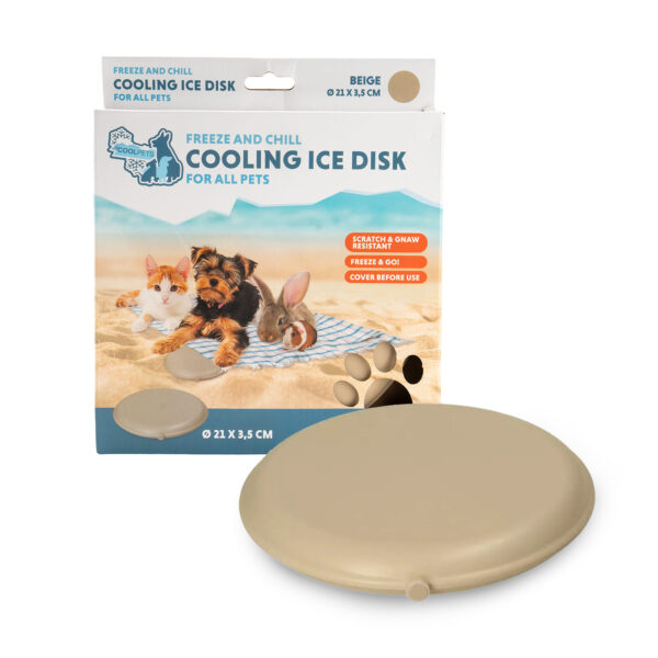 Disc de răcire pentru câini, bej, congelabil – Coolpets Cooling Disc
