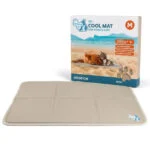 Covoraș răcoritor pentru câini cu gel solid, bej, M, 76 x 50 cm – Coolpets Gel Cooling Mat