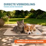 Saltea răcoritoare pentru câini cu gel solid, bej, S 50 x 40 cm – Coolpets Gel Cooling Mat - imagine 2
