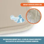 Saltea răcoritoare pentru câini cu gel solid, bej, S 50 x 40 cm – Coolpets Gel Cooling Mat - imagine 3