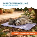 Covoraș răcoritor pentru câini, cu gel solid, lila, XL 120 x 70 cm – Coolpets Gel Cooling Mat - imagine 2