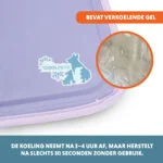 Covoraș răcoritor pentru câini, cu gel solid, lila, XL 120 x 70 cm – Coolpets Gel Cooling Mat - imagine 3