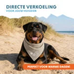 Bandană răcoritoare pentru câini, bej, L, 85 x 40 cm – Coolpets Cooling Bandana - imagine 2
