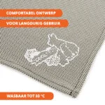 Bandana de răcorire pentru câini, bej, M, 65 x 30 cm – Coolpets Cooling Bandana - imagine 6