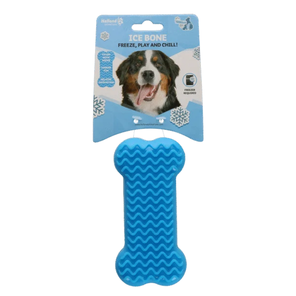 Jucărie răcoritoare în formă de os pentru câini, se umple cu apă, 14 x 6,7 x 3,8 cm – Coolpets Ice Bone