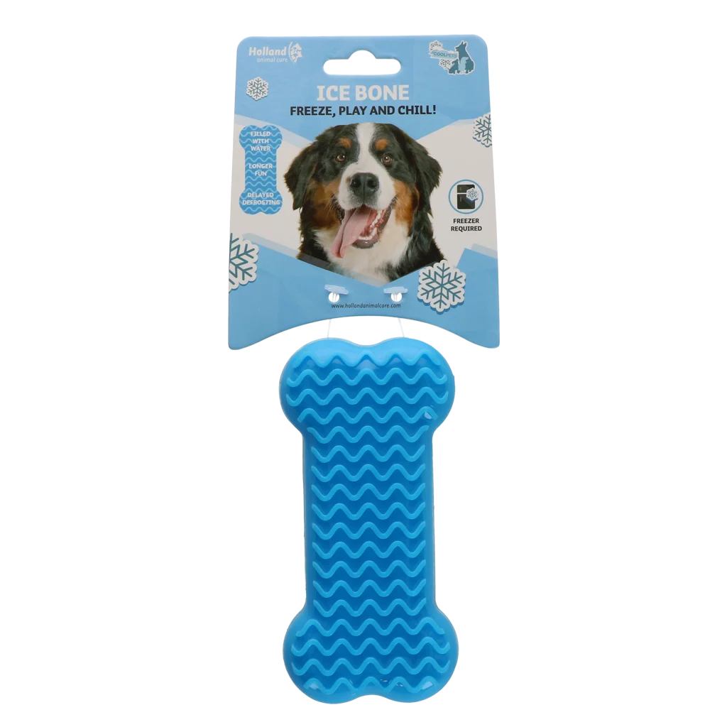 Jucărie răcoritoare în formă de os pentru câini, se umple cu apă, 14 x 6,7 x 3,8 cm – Coolpets Ice Bone - imagine 1