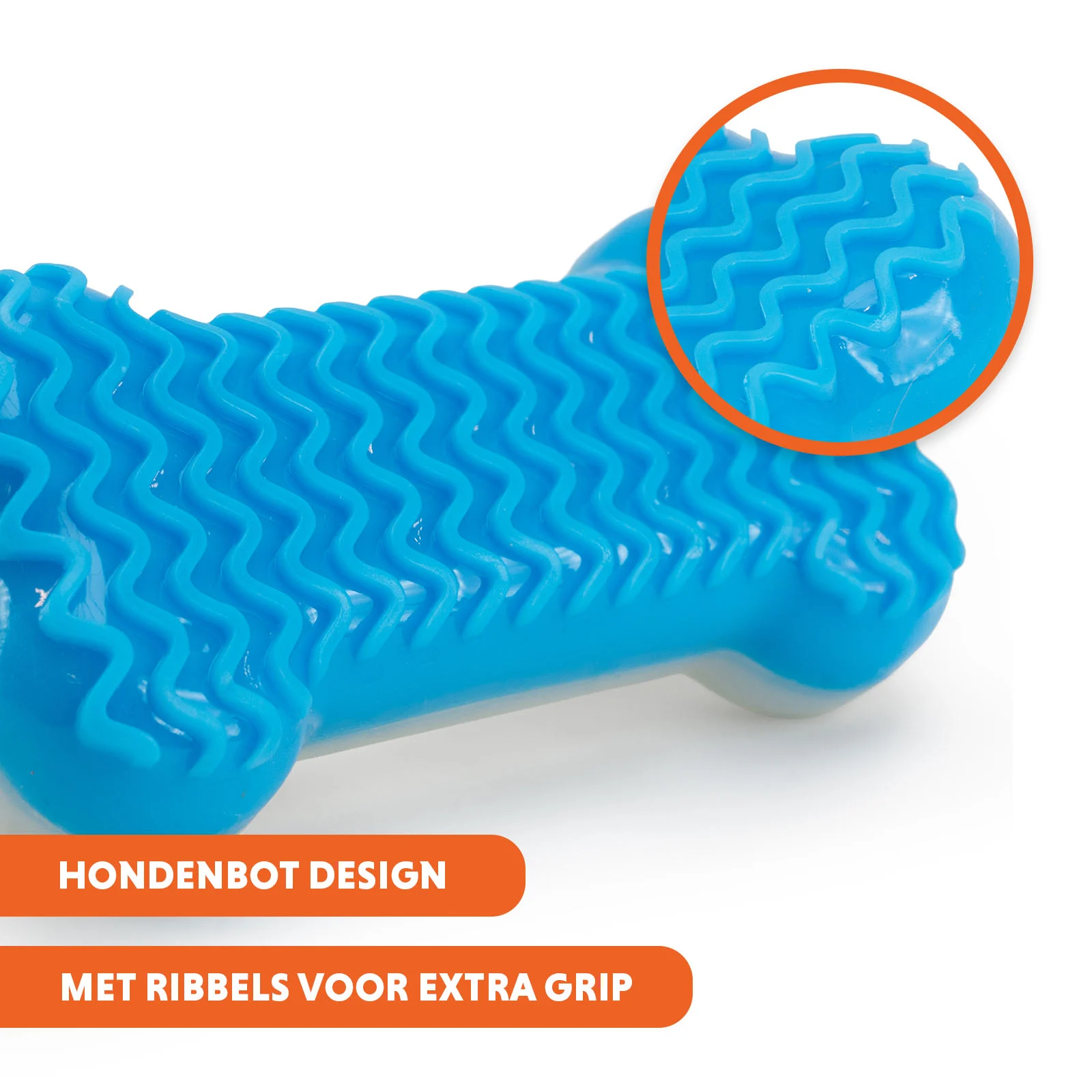 Jucărie răcoritoare în formă de os pentru câini, se umple cu apă, 14 x 6,7 x 3,8 cm – Coolpets Ice Bone - imagine 6