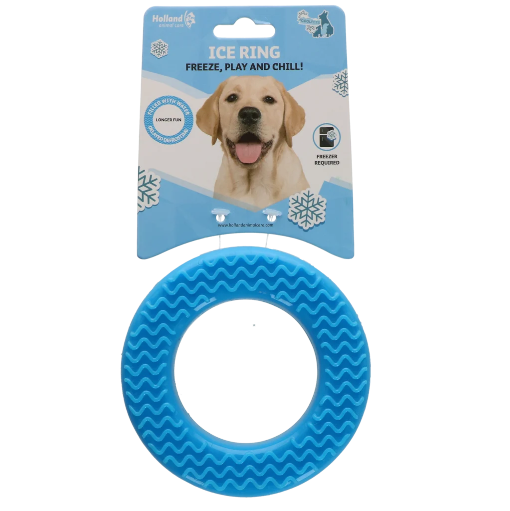 Inel de joacă răcoritor pentru câini, umplut cu apă, 12 x 3,3 x 3,3 cm – Coolpets Ice Ring - imagine 1