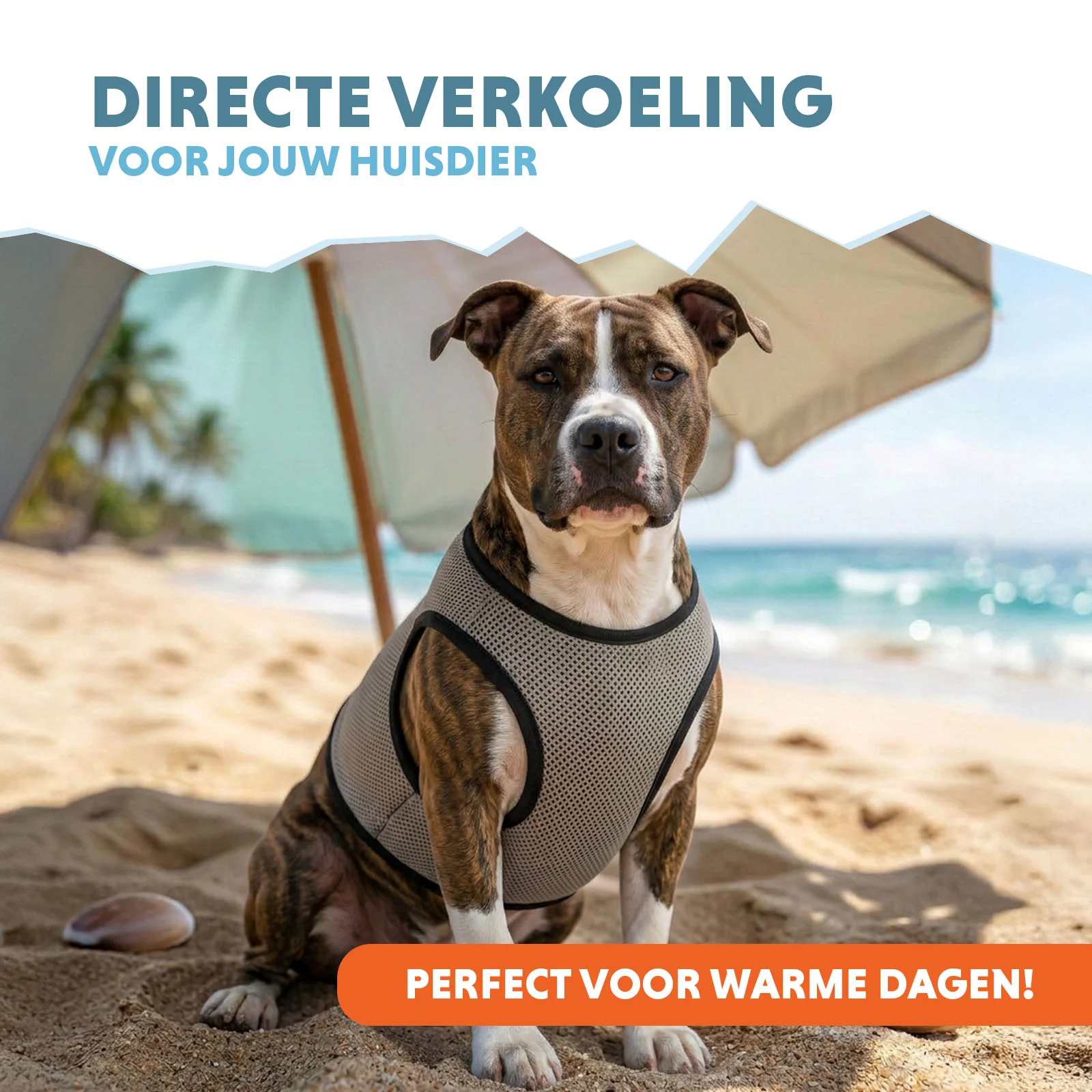 Vestă răcoritoare pentru câini, activată cu apă, L, lungimea spatelui 35 cm – Coolpets Cooling Vest - imagine 2